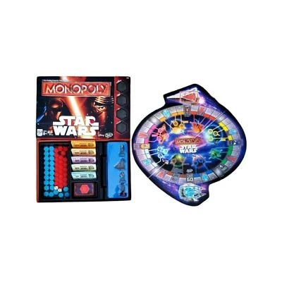 STAR WARS THE FORCE AWAKENS Monopoly Board Game 2015 Edition Complete EUC! - Image 1 of 4