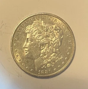 1880-O AU+ Morgan Silver Dollar - Picture 1 of 2