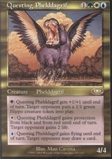 MTG-1x-Moderate Play, English-Questing Phelddagrif-Planeshift