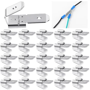 25 Pcs Double Piggyback Spade Connectors, Electrical Double Male Female Adapter, - Picture 1 of 12