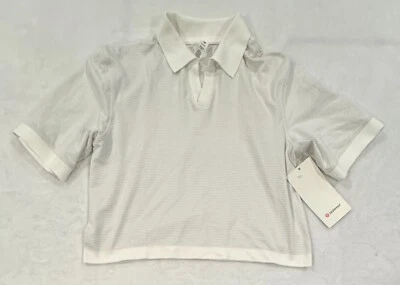 NWT Lululemon Swiftly Tech Relaxed-Fit Polo Shirt Size 6  Cropped White - Image 1 of 3