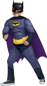 Batman Classic Muscle DC Batwheels Fancy Dress Up Halloween Child Costume - Picture 1 of 8