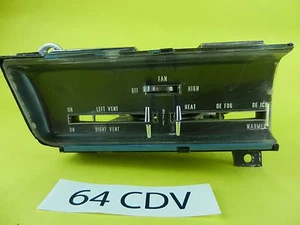 64 CADILLAC FLEETWOOD DEVILLE ELDORADO A/C HEATER FAN CONTROL UNIT USED 1964 - Picture 1 of 22