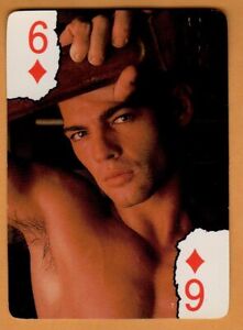 Jeff Stryker-Swap Playing Card(6 of Diamonds)Stryker Tool Company-Gay Male