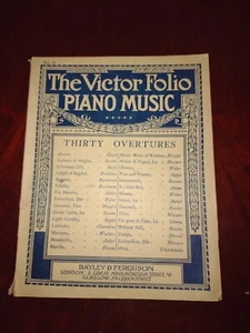 The Victor Folio No 2 piano music thirty overtures London . Glascow - Picture 1 of 3