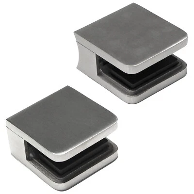 GLASHALTER EDELSTAHL Glasklemme Geländer Edelstahl V2A Glasklemmhalter ROSTFREI