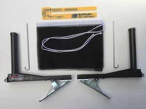 SUNFLEX CLIP Spring Loaded Clamp Type Table Tennis Net & Post Set Clubs 20245 - Picture 1 of 6