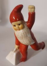 CHRISTOPHER RADKO CHRISTMAS Elf Gnome Pixie Ceramic Suitcase Miniature 