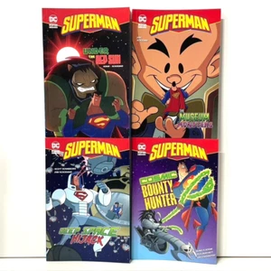 DC Comics Super Heroes 4 Book Bundle Set of 4 Superman Children's Stories - Picture 1 of 4