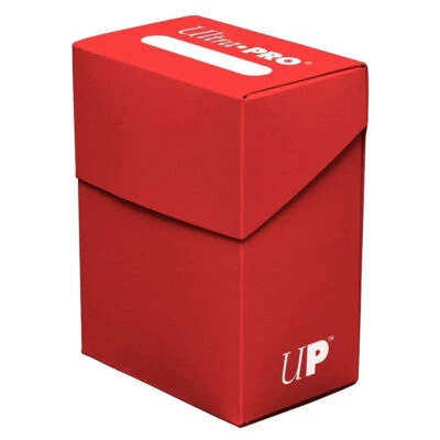 Ultra Pro Solid Red Durable Acid-Free Trading Cards Deck Box Holds 100 Cards New - Image 1 of 3