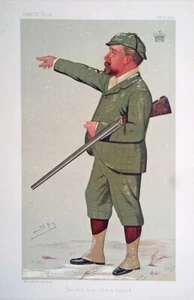 VANITY FAIR = Earl the Gray 1890 Caccia = Splendida Riproduzione dall'originale - Picture 1 of 1