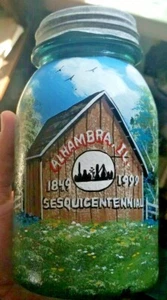 #13 BOLA ALBAÑIL PERFECTO FANTÁSTICO PINTADO ALHAMBRA ILLINOIS SESQUICENT. CUARTO - Imagen 1 de 6