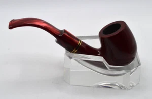 Red Paykoc Briar A21 Tobacco Pipe Bent Billiard Unsmoked - Bild 1 von 9