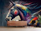 3D Watercolor Horse B4776 Wallpaper Wall Mural Removable Self-adhesive Amy 24