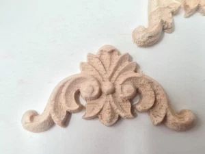 Carved Wooden Corner Ornate Add On 40 x 40mm Jewel Box Furniture C079 Pack of 4  - Picture 1 of 6