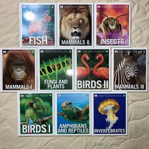 Smithsonian Hard Cover Mammals Insects Fish Birds Book Lot Homeschool Science - Picture 1 of 10