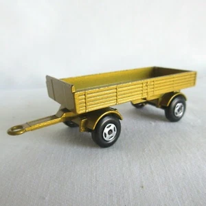 VTG MBX LESNEY ENGLAND 1:64 DIE-CAST 1970 #2 MERCEDES TRAILER GOLD MINT RARE - Picture 1 of 4