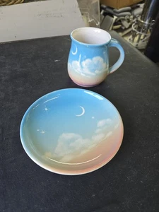 James Shorba Pye in the Skye "Dawn" Plate and Creamer - Picture 1 of 7