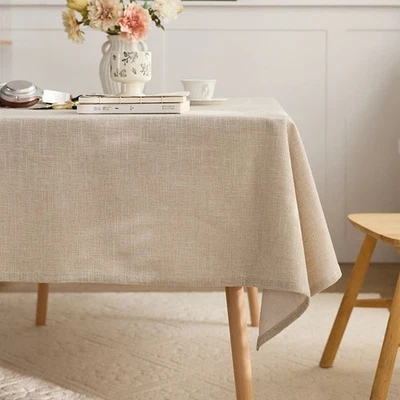 Rectangular Table Cover Home Decoration Solid Color Tablecloth For Coffee Tables - Image 1 of 4