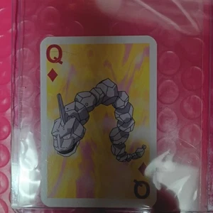 1999 Pokemon Onix Mini Playing Card Poker Bicycle Q Diamonds PSA 10 Gem Mint - Picture 1 of 5