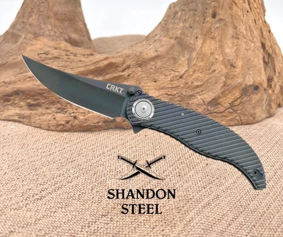 CRKT 2640 Clever Girl Tactical Flipper Folder, 4.084" D2 Black Blade- NEW IN BOX - Image 1 of 4