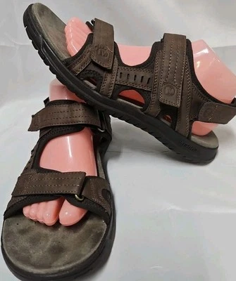 Sandalias Merrell Dark Earth para hombre talla 8 correa al tobillo deportivas cuero marrón usadas en excelente estado  Foto 1 de 4