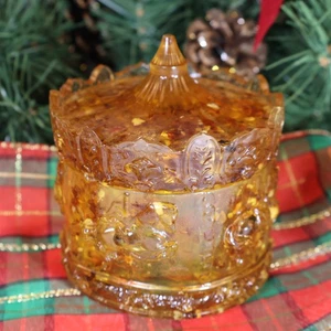 Christmas 2026 Amber Jewelry Box | Baltic Amber Horses Carousel | Unique Keepsak - Picture 1 of 7