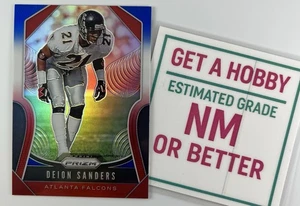 Deion Sanders 209 Panini Prizm #295 Red White & Blue Parallel Atlanta Falcons - Bild 1 von 2