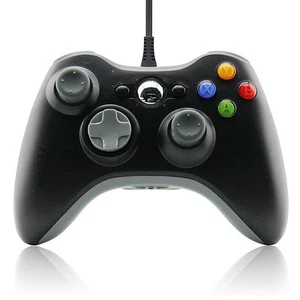 Manette USB pour Xbox 360 & PC Windows filaire - 1.80m - Noire - Photo 1/8