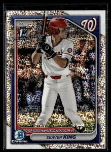 2024 BOWMAN CHROME SPECKLE /200 1ST PROSPECT SEAVER KING NATIONALS - Picture 1 of 1