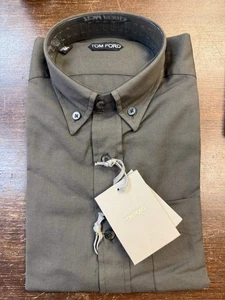 Camisa de vestir informal de asfalto para hombre de ocio Tom Ford - Imagen 1 de 2