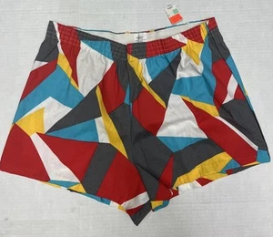 Vintage Target 1980er Tennis Shorty elastische Shorts Herren Gr. Large bunt neu aus altem Lagerbestand E - Bild 1 von 10