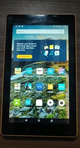Amazon Fire 7 Tablet, 7-inch Display, Wi-Fi, Yellow - Picture 1 of 5