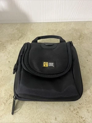 Vintage Retro 90s Case Logic 12  CD Dvd Case Holder Sleeve Black Folio Zipper - Image 1 of 4