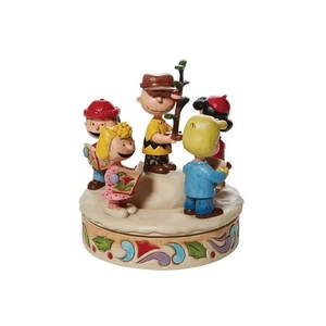 Peanuts Charlie Brown e gli amici in giro per Natale che diffondono allegria natalizia di - Foto 1 di 1