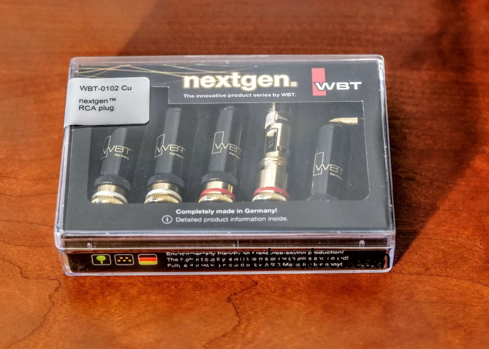 4 x WBT-0102 Cu Nextgen Cinch Jack Torx RCA набор от 0102Cu до 9 мм ПРОДАВЕЦ ИЗ США - Изображение 1 из 1