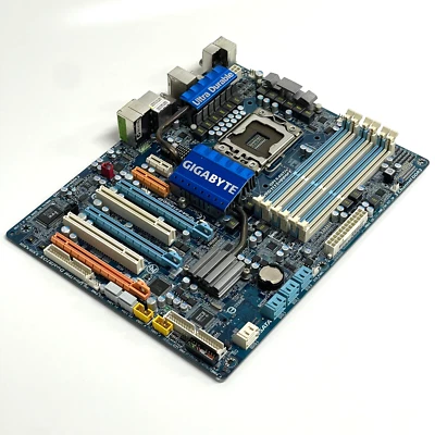 GIGABYTE Rev 1.0 ATX Intel Socket LGA1366 X58 Chipset Motherboard GA-EX58-UD4P - Image 1 of 4