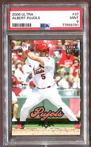 2006 ALBERT PUJOLS PSA 9 COME NUOVO #37 FLEER ULTRA FUTURE HOF *SPEDIZIONE GRATUITA / POP 2 - Foto 1 di 2