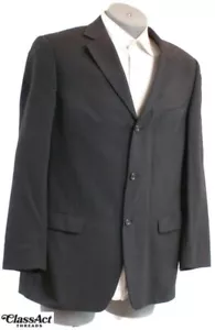 Giacca tuta cappotto sportivo Ermenegildo Zegna blazer morbido uomo nero a righe 44R - Foto 1 di 7