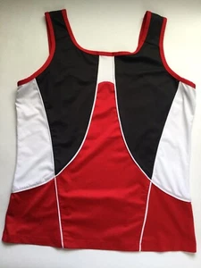 Tail Tennis Tank Top Medium Red Black White Breathable Stretch Active Wear EUC - Picture 1 of 8
