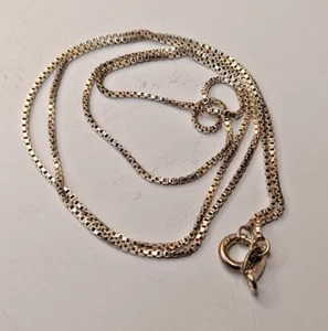 Vintage italienische 925 Box Kette, 20 cm, 2,80 Gramm - Bild 1 von 6