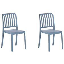 Chaises pour Extérieur et Intérieur Modernes en Plastique Empilables Blanches x