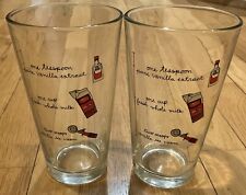 RARE SET OF 2 FUN FISHS EDDY “MILKSHAKE GLASSES” (SOLD @ NORDSTROM)