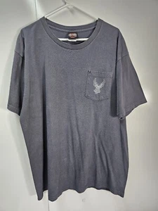 Camiseta Harley Davidson para hombre gris manga corta hecha en EE. UU. Alaska talla XL - Imagen 1 de 10