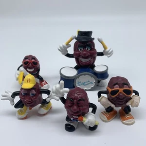 VINTAGE CALIFORNIA RAISINS PVC 2" FIGURES LOT OF 5 1987-1988 - Picture 1 of 4