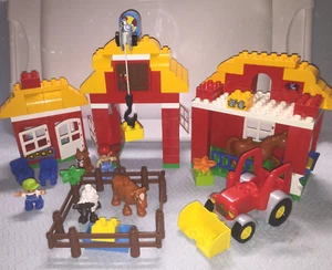 Lego Duplo großer Bauernhof #10525 nicht mehr im Handel erhältlich 2014 Bauer Junge Schaf Kuh Pferd Katze - Bild 1 von 7