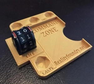 Bandeja Commander / EDH para Vida Spinner (Colores impresos en 3D hechos a medida disponibles) - Imagen 1 de 3