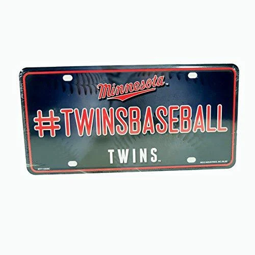 Rico MLB Minnesota Twins #TWINSBASEBALL  Auto Car Truck License Plate Tag - Image 1 of 1