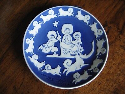 Royal Copenhagen Ceramica Eschimesi Piatto Da Collezione Festa Della Mamma 1974 • 10.90€