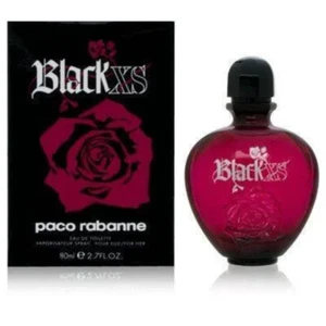 Black XS by Paco Rabanne 2.7oz Eau de Toilette Spray for Women Vintage - Picture 1 of 2